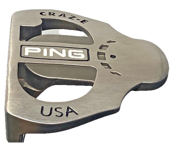 Ping Craz-E Mallet Putter Black Dot RH Steel With Label 33" New Grip Great Club
