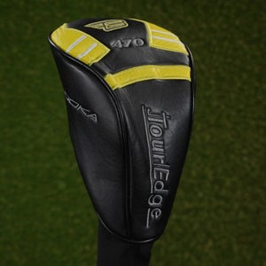 Tour Edge Bazooka 470 Driver Headcover Sock Black / Yellow ~ LOOK!!