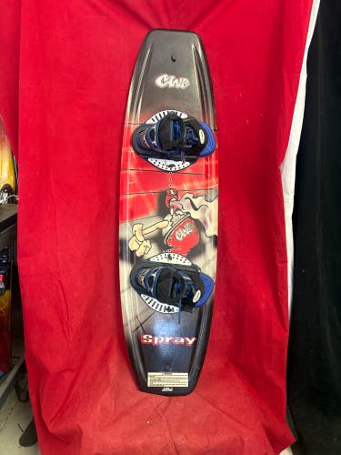 Wakeboard: CWB Spray wakeboard142cm with bindings. Sz L
