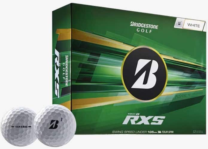 Bridgestone Tour B-RXS Golf Balls (White, 12pk) 1 Dozen  2026 NEW