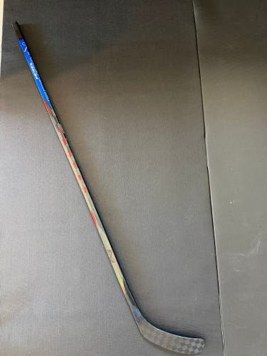 Senior Bauer Nexus Tracer Blue and Red Right Handed Hockey Stick P90TM 82 Flex Pro Stock (New)