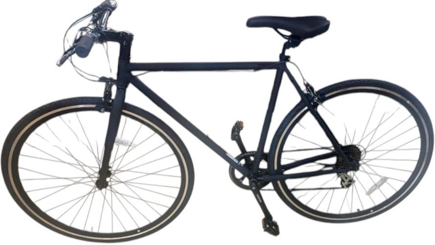 Fyxation Pixel 7 7-Speed Hybrid Bike - Black - 50cm