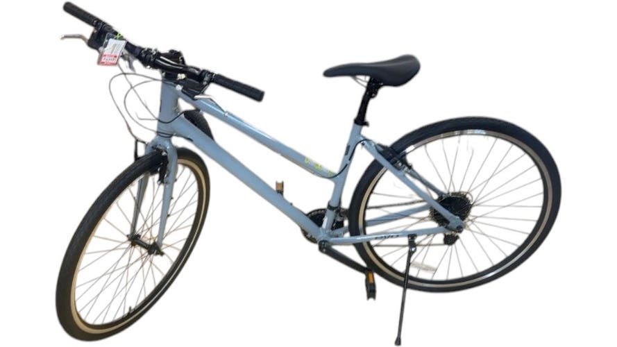 EVO Grand Rapid Step Thru Hybrid Bike Grey Large