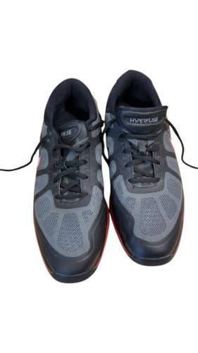 Nike Golf Shoes Hyperfuse Grey Black Red Good Condition Size 9.5