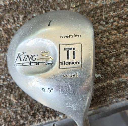 EXTRA LONG 47.75 INC COBRA TITANIUM 9.5 DEG DRIVER GOLF CLUB VERY NICE