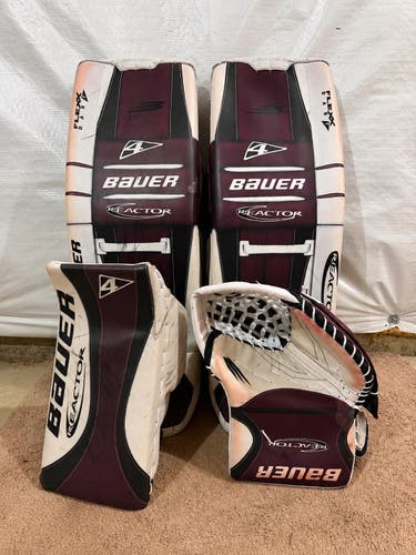Bauer custom reactor Mach / Hyperlite 2 34+1 Goalie Pro Stock Full Set