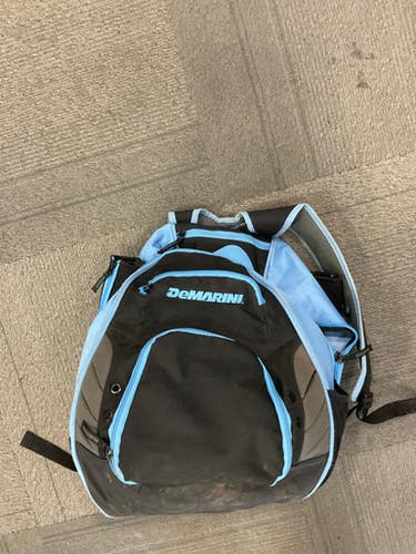 Used Demarini BB/SB 2 BAT BACKPACK BB/SB Player Backpack Carolina Blue 11614-S000237165