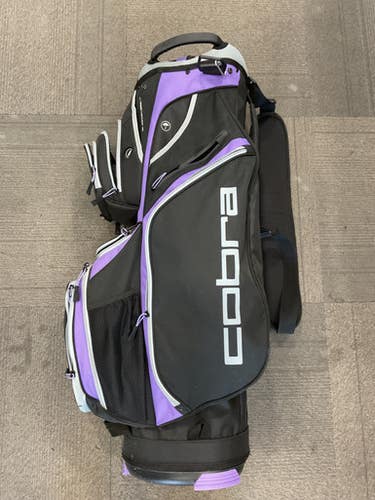 Used Cobra AIR 1 CART BAG Womens Cart Bag Black And Purple 11614-S000237151