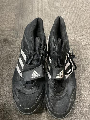 Used Adidas CORNERBLITZ Adult FB Cleats Black Senior 13 11614-S000237157