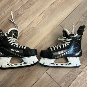 Black/Yellow 2006 CCM Tacks Classic Pro Hockey Skates Regular Width 8.5 (Used)