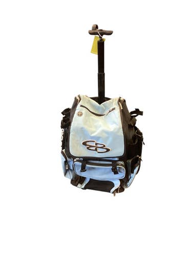 Used BoomBah BLACK WHEELED BAG BB/SB Player Wheeled Bag Carolina Blue 11846-S000105266