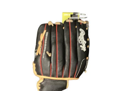 Used Rawlings HB115HB BB/SB Glove RH Throw Black 11 1/2" 11846-S000105267