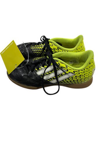 Used Adidas Soccer Indoor Shoes Yellow Junior 02.5 11847-S000035745