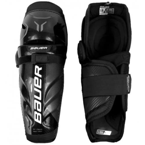New Bauer Pro Stock Series  Shin Guards  Pads Ice Hockey Senior Size 15