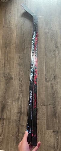 2 Pack Custom Red and Silver Senior Bauer Pulse Left Hand Hockey Stick P88 77 Flex (New)