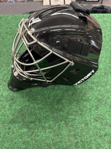 Black Senior Victory V4 Cat Eye Goalie Mask (New) | Medium/Large