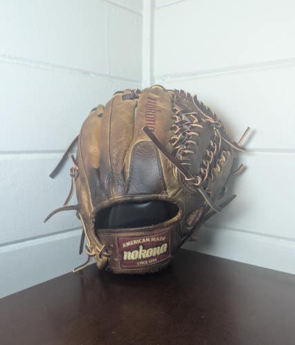 NOKONA Buffalo Combo 11.5" Vintage Baseball Glove BC-1150 Relaced & Ready to Go!