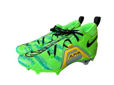 Used Nike ALPHA MENACE PRO 3 Adult FB Cleats Neon Green Senior 11.5 11450-S000521366