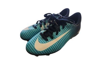 Used Nike MERCURIAL VORTEX III Soccer Cleats Carolina Blue Junior 02 11450-S000520727