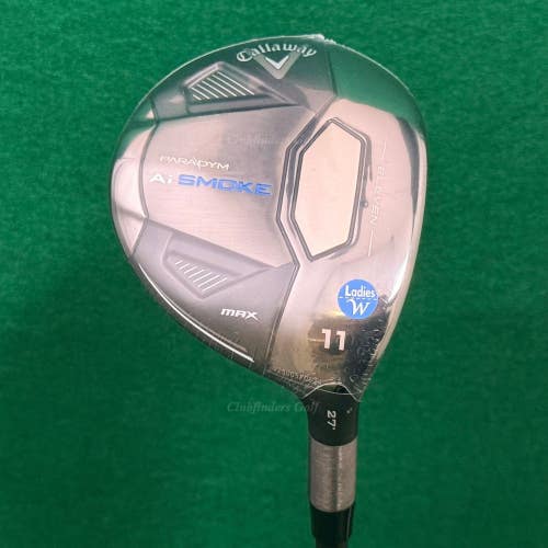 NEW! Lady Callaway Paradym Ai Smoke Max 27 Fairway Wood 11 Cypher 4.0 Ladies