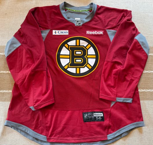 Boston Bruins Pro Stock Burgundy/Merlot Size 56 Men's Reebok Practice Jersey (Used)