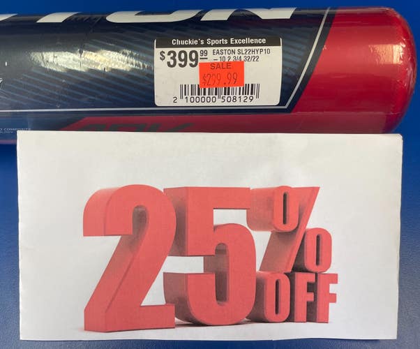 NEW! Easton ADV HYPE 2 3/4" (-10) Baseball Bat - USSSA - 32" / 22oz