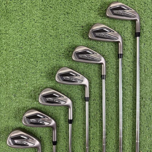 Cobra Darkspeed Iron Set 5-PW GW KBS Tour Lite Stiff Flex Steel -1/2 Short