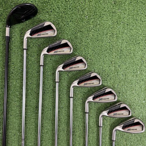 Callaway Xtreme Iron Hybrid Set 4H 5-PW SW Uniflex Steel Left Handed