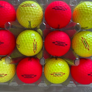 TITLEIST TRUFEEL RED-YELLOW AAAAA (5A) golf balls - 24 Pack - FREE SHIPPING