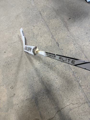Bauer Vapor Hyperlite 2 Goalie Stick Full Right | Senior 25" Paddle | Small Crack In Blade