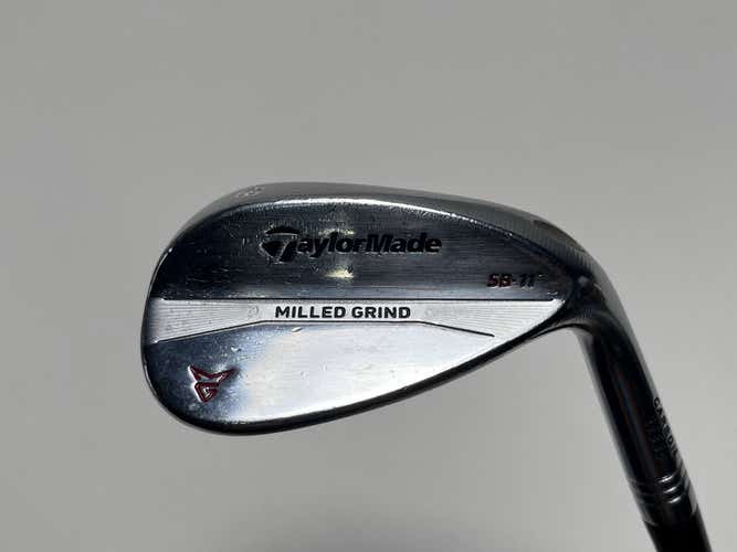 TaylorMade Milled Grind Satin Chrome Wedge 58* 11 Bounce SB Wedge Steel Mens RH