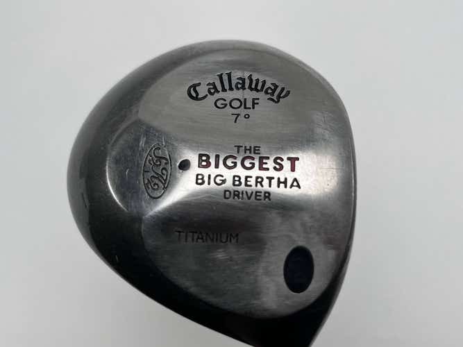 Callaway Biggest Big Bertha Driver 7* Grafalloy ProLite Stiff Graphite Mens RH