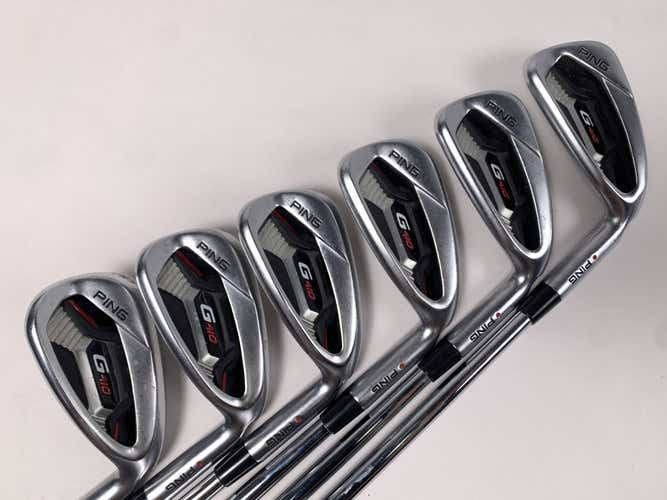 Ping G410 Iron Set 6-PW+SW Red Dot 1* Flat DG S300 120g Stiff Steel Mens RH