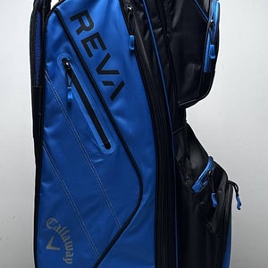 Callaway REVA Ladies Cart Bag Blue 14-Way Divide Single Strap Golf Bag