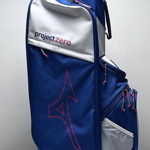 Mizuno LW-C Cart Bag "Project Zero" Blue 7-Way Divide Single Strap Golf Bag NEW