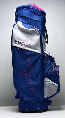 Mizuno LW-C Cart Bag "Project Zero" Blue 7-Way Divide Single Strap Golf Bag NEW