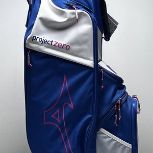 Mizino LW-C "Project Zero" Cart Bag Blue 7-Way Divide Single Strap Golf Bag