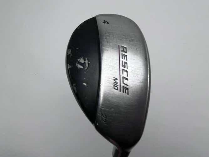 TaylorMade Rescue Mid 4 Hybrid 22* Stiff Graphite Mens RH