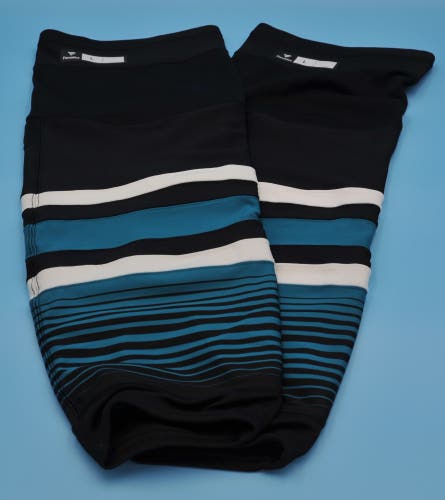 Fanatics San Jose Sharks game-used Cali Fin socks size L