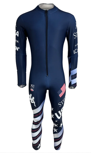 US Ski Team 2025/26 Kappa Non-Padded Suit, Front Zip, Women's Medium
