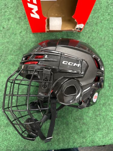 Black Medium CCM Tacks 70 Combo Helmet (New)