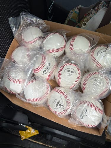 2 dozen Red Rock practice baseballs BP batting practice baseball