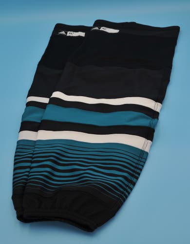 Adidas  San Jose Sharks game-used Cali Fin socks size XL+