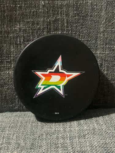 Dallas Stars Pride Night Hockey Puck New