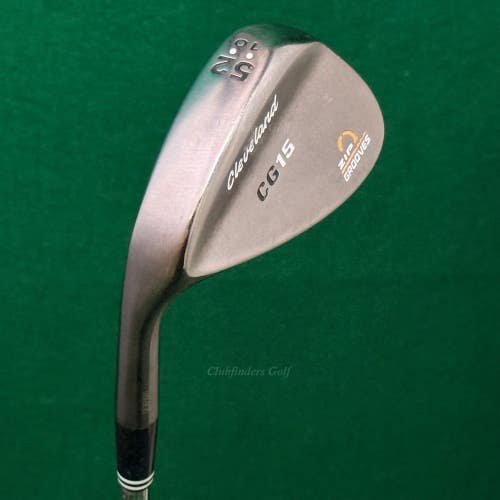 LH Cleveland CG15 Black Pearl 56-14 56 Sand Wedge Traction Steel Wedge Flex