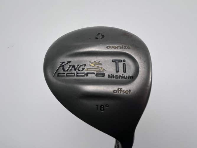 Cobra King Cobra Titanium Offset 5 Fairway Wood 18* Stiff Graphite Mens RH