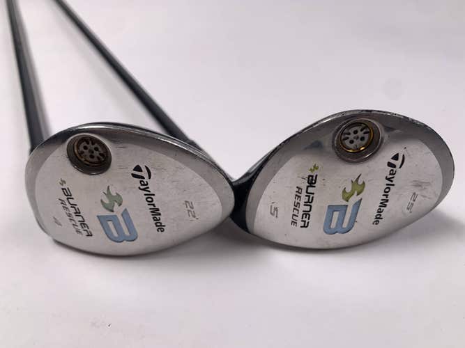 TaylorMade Burner Rescue 2008 4 & 5 Hybrid Set 22* 25* REAX 50g Ladies Womens RH