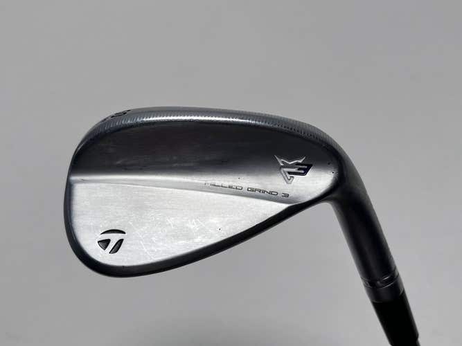 TaylorMade Milled Grind 3 Raw Chrome Wedge 50* 9 Bounce SteelFiber i95 Stiff RH