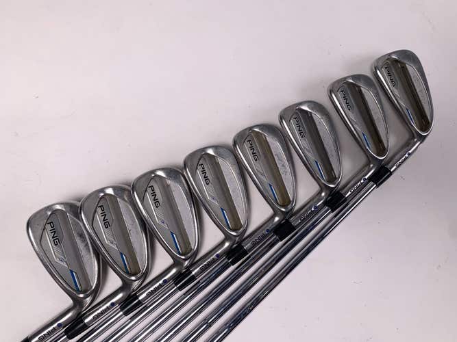 Ping i 2015 Iron Set 4-PW+GW Blue Dot 1* Up CFS Distance Stiff RH Midsize Grips