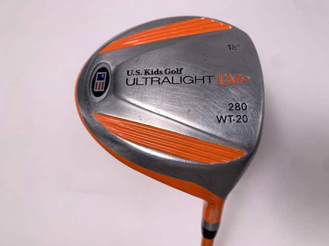 US Kids UltraLight WT-20 Driver 18* - 51" Orange Youth Graphite Junior RH